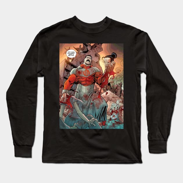 omniman Long Sleeve T-Shirt by super villain